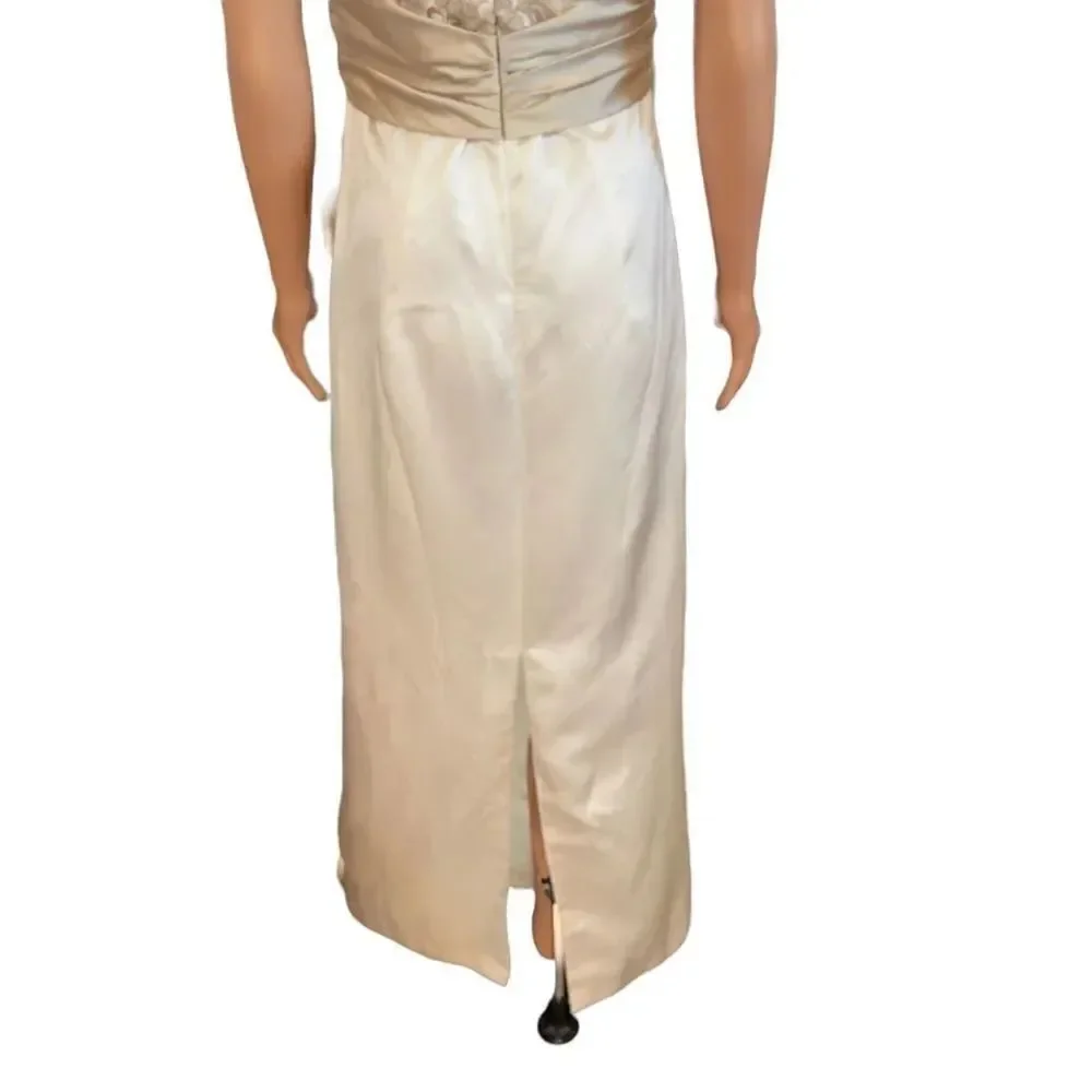 Nine 2 Nine Strapless Lace & Satin Long Gown Size 10 NWT